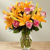 Premium-Bountiful Blooms- Lilies with 10 Roses