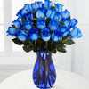 Premium-24 Stems Blue Vase